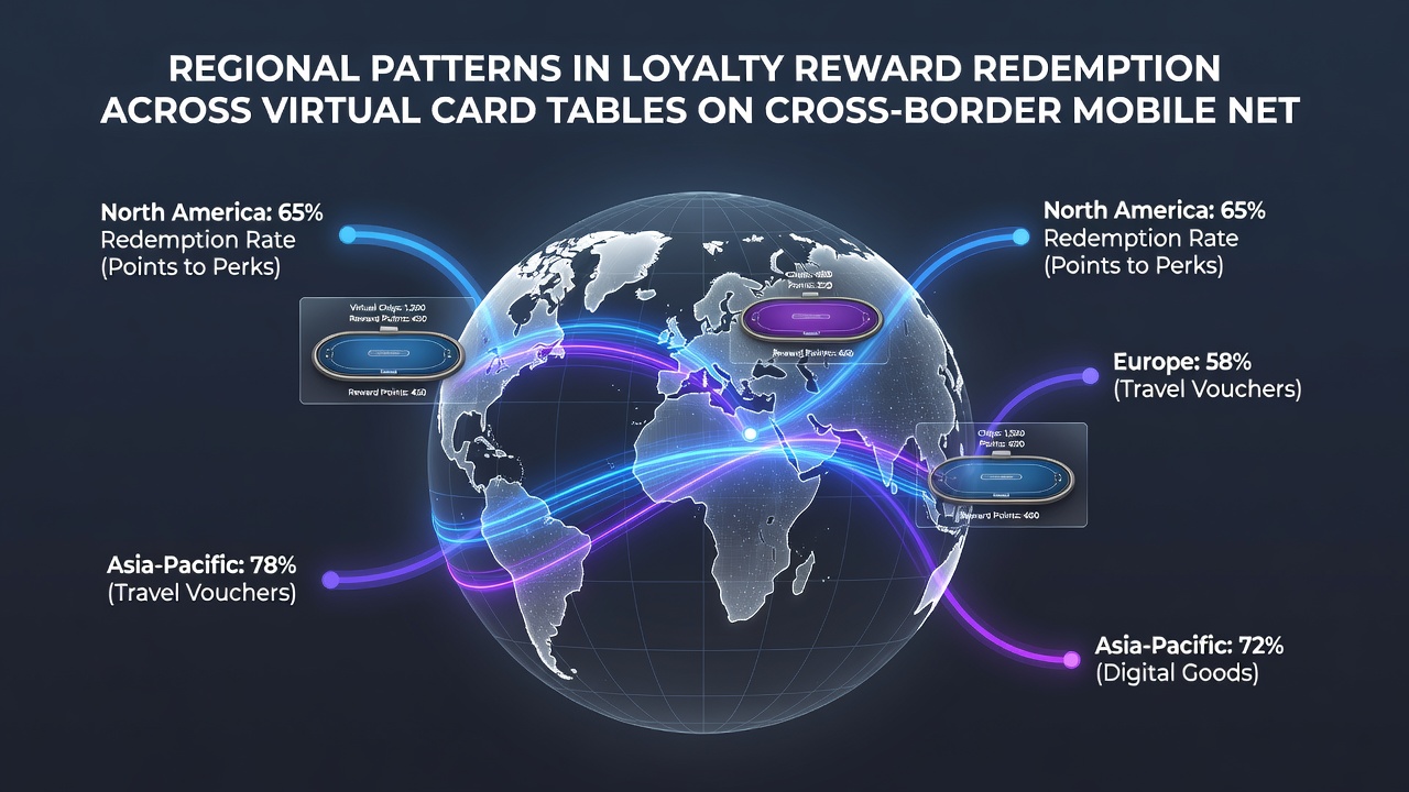 Graph displaying loyalty reward redemption trends across different global regions in 2026